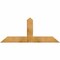 Ekena Millwork Portland Rough Sawn Timber Gable Bracket, Western Red Cedar, 60"W x 25"H x 4"D x 6"F, 10/12 Pitch GBW060X25X0406POR00RWR - alternate 1